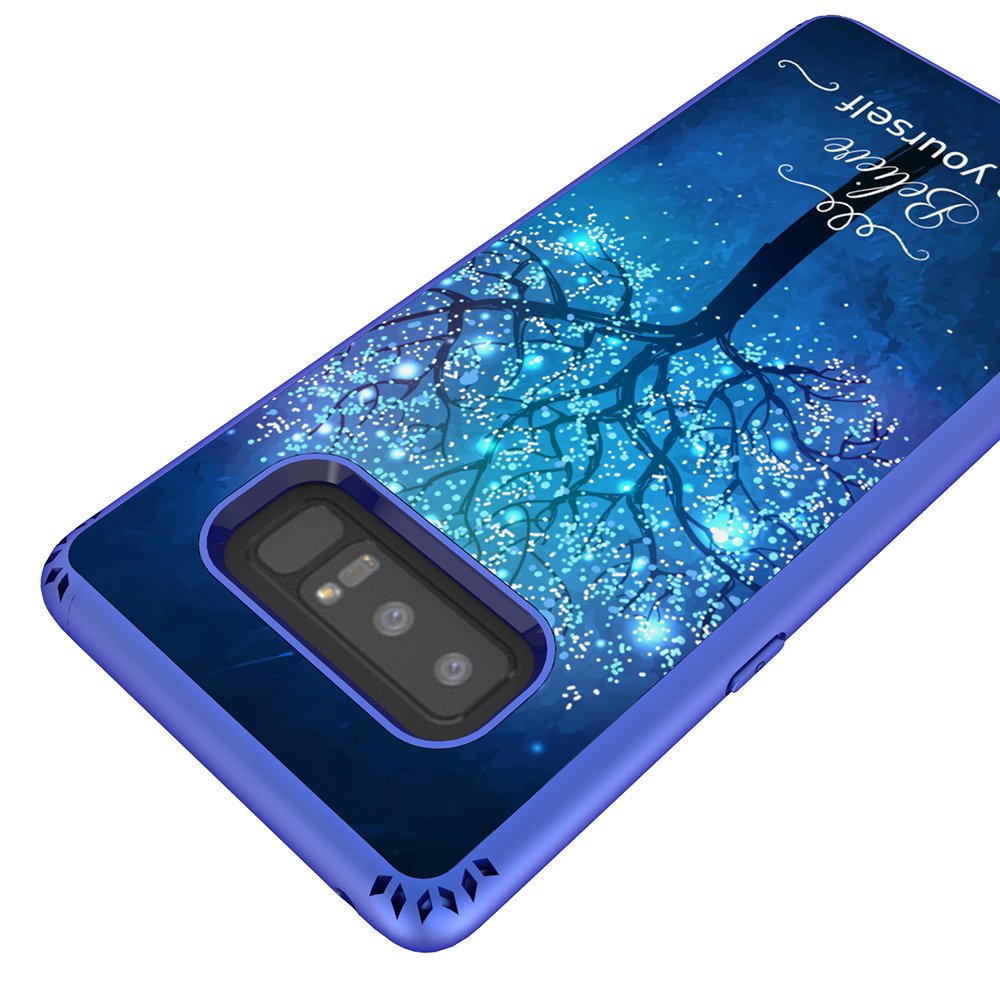 Galaxy Note 8 Case, MagicSky Shockproof Slim Corner Protection with Resilient Shock Absorption Rubber Protective Case Cover for Samsung Galaxy Note8 (2017) 6.3 Inch - Believe in yourself