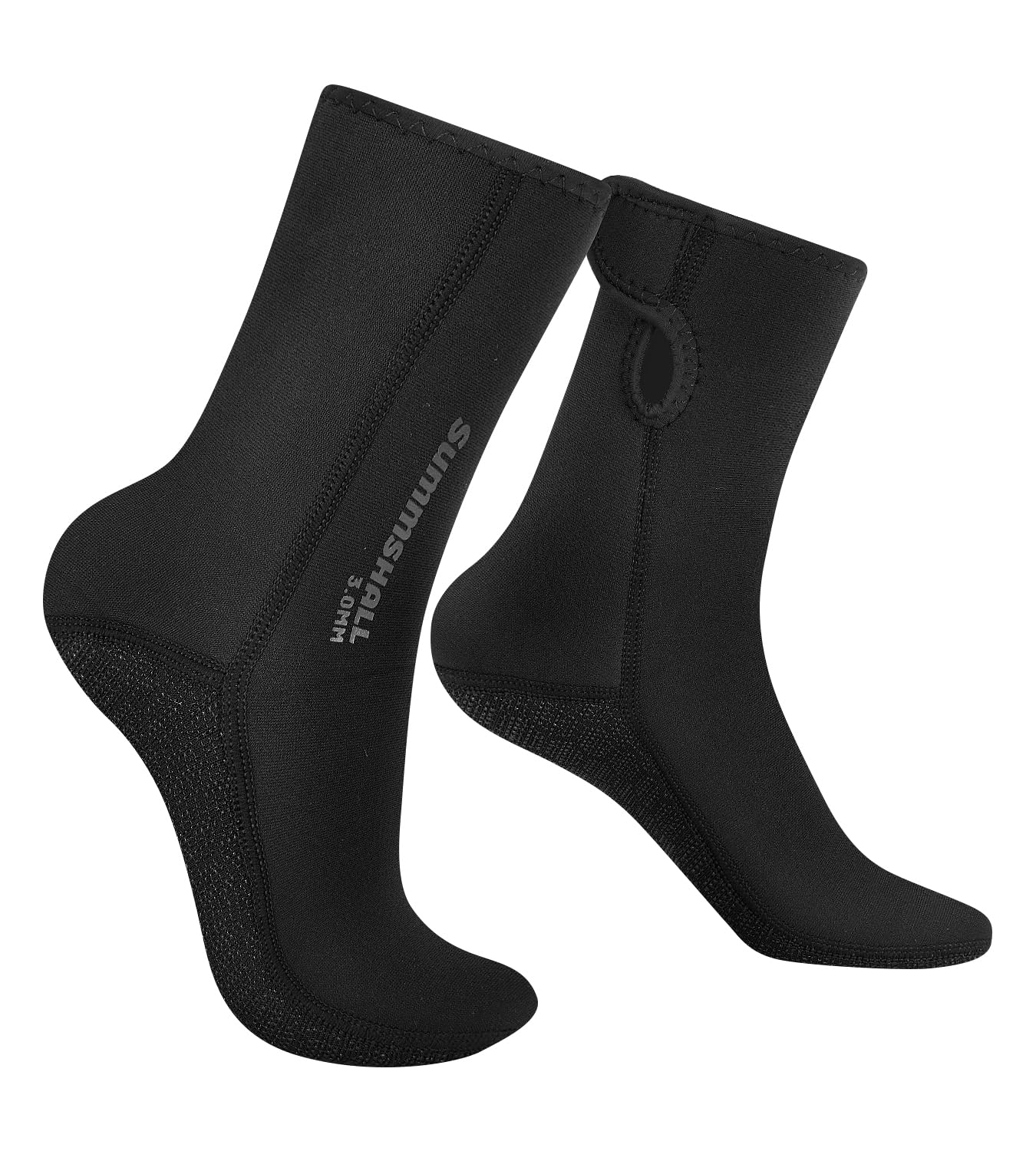 Photo 1 of Summshall Neoprene Socks 3mm Wetsuit Socks Keep Warm Anti-Slip Diving Socks for Men Women