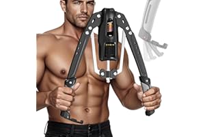 VIOMACHFIT Twister Arm Trainer,Adjustable Hydraulic Resistance 22-440 lbs ARM Chest with Protection Cover& Shoulder Workout E