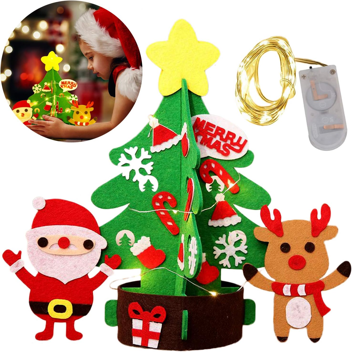 Download Amazon Com Funpa Christmas Craft Kit Xmas Tree Handmade Craft Supplies For Kids Furniture Decor PSD Mockup Templates