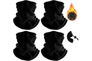 Finvizo Winter Neck Warmer Ski Face Mask: Neck Gaiter Mask Face Cover Balaclava Scarf