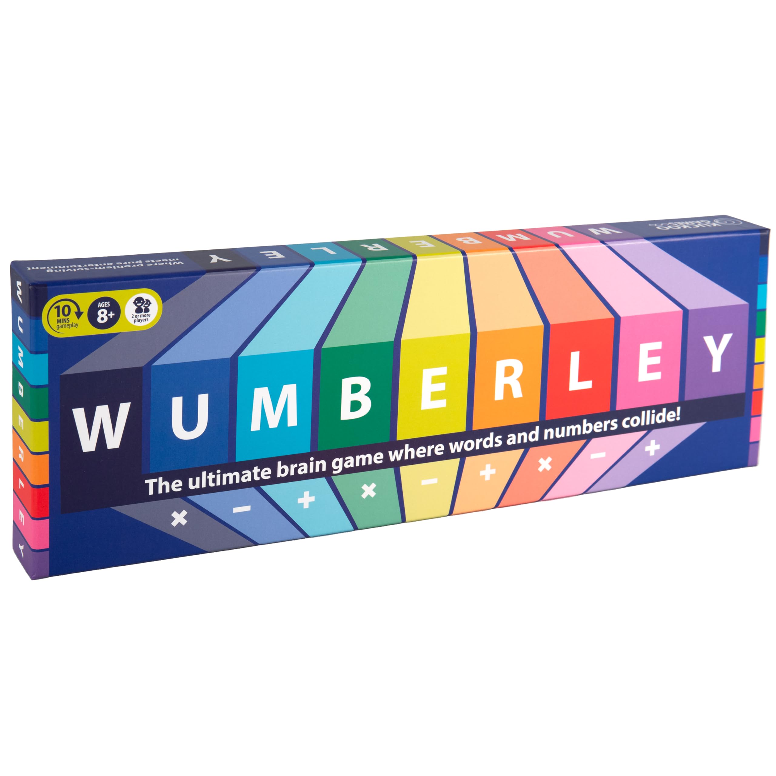 Kuckoo Games: Wumberley | The Fast-Paced Word & Numbers Game for Families | 10-Minute Brain Challenge Game for 2+ Players | Ages 8+ | Fun Educational Party Game