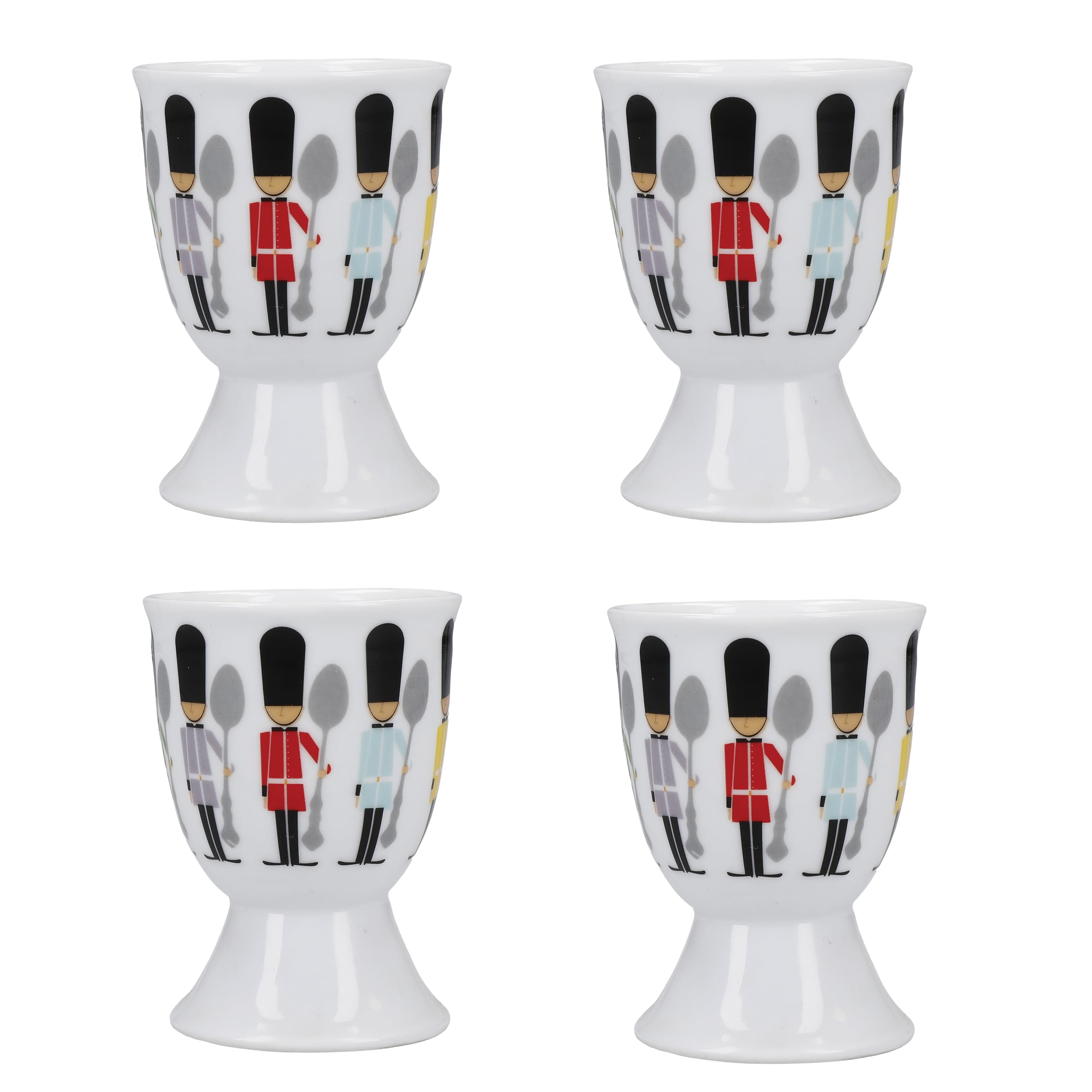 KitchenCraft Egg Cup Set of 4, Porcelain