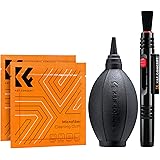K&F Concept 3-in-1 Camera Cleaning Kit with Lens Brush Pen, Rocket Air Blower, Microfiber Cleaning Cloth, Lens Cleaner Kit fo