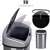 NETTA 70L Sensor Bin Kitchen Extra Large Touch Free Brushed Stainless view 6