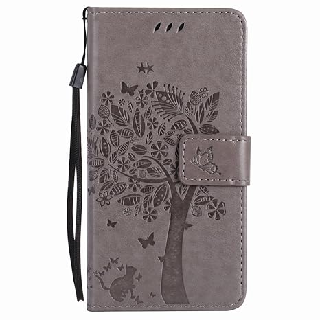 Yiizy Handyhülle für HTC One (M8) Hülle, Baum-Muster Entwurf PU Ledertasche Beutel Tasche Leder Haut Schale Skin Schutzhülle 