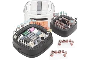 Rotary Tool Accessories Kit, Butizone 276 PCS Accessories, Easy for Polishing, Sanding, Cutting, Drilling, Engraving, Sharping, with Storage Case, Universal for 1/8" Diameter Shanks