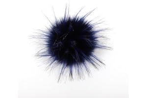 10cm Faux Fur Pom Poms for Hats with Elastic Loop Fur Pompoms for Knitted Fox Fluffy Pompon Fourrure Pour Tuque Balls Crochet