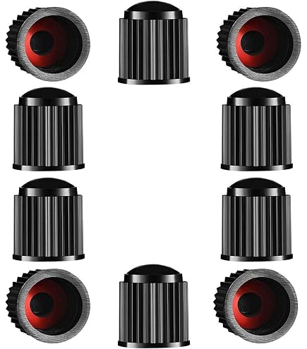 Hisport Fit Jaguar Universal Tire Valve Stem Caps - 4pcs Hex Black Aluminum Alloy Air Cover Car Accessories