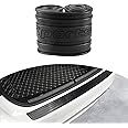 Ziciner Car Rear Bumper Protector Guard, Auto Anti-Scratch Collosion Rubber Trunk Door Entry Guards, Non-Slip Vehicle Bumper Protection Strip, Fit for Most Cars, Vans (35"x2.7", Black Sport)