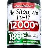 Lab | he shou wu | fo ti Capsules |180 Capsules | 12000 mg | fo ti | foti Root | foti | fo-ti | fo-ti Supplement | Ultra high Absorption.