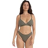 Organic Basics Womens Core Wirefree Ribbed Cotton Triangle Bralette