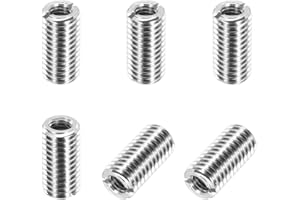 PATIKIL Thread Adapters Sleeve Reducing Nut, 6Pcs M10x1.5 Male to M6x1 Female Repairing Insert Nut Screw Reducer Conversion 3