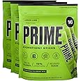 PRIME HYDRATION+ Sticks Lemon Lime | Hydration Powder Single Serve Sticks | Electrolyte Powder On The Go | Low Sugar | Caffeine-Free | Vegan | 48 Sticks