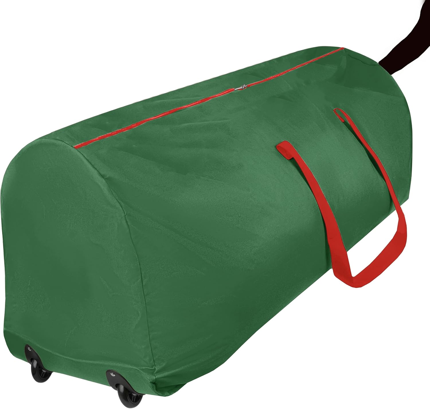Holiday Décor Storage - Rolling Tree Storage Bag - Storage for 9-Foot Artificial Christmas Holiday Tree. Zippered Bag, Carry Handles and Wheels for Easy Transport. Protects Against Dust, Insects, and Moisture. (GREEN)