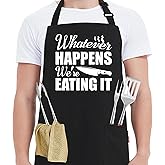 Kaidouma Grill BBQ Aprons for Men - Men's Funny Chef Cooking Grilling Apron with 2 Pockets