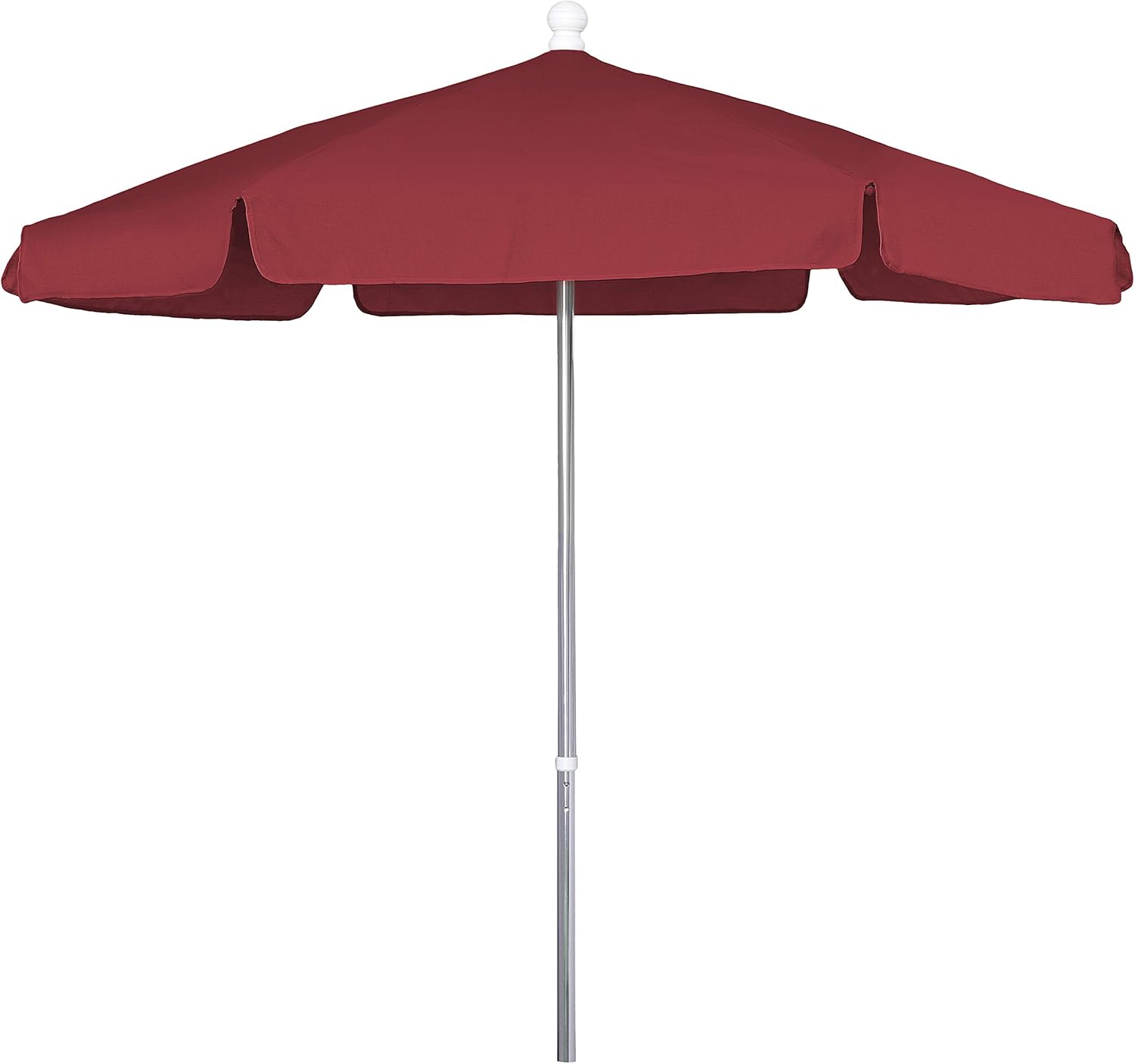FiberBuilt Umbrellas AZ7GPUARed Garden Patio Umbrella, Red with Aluminum Pole