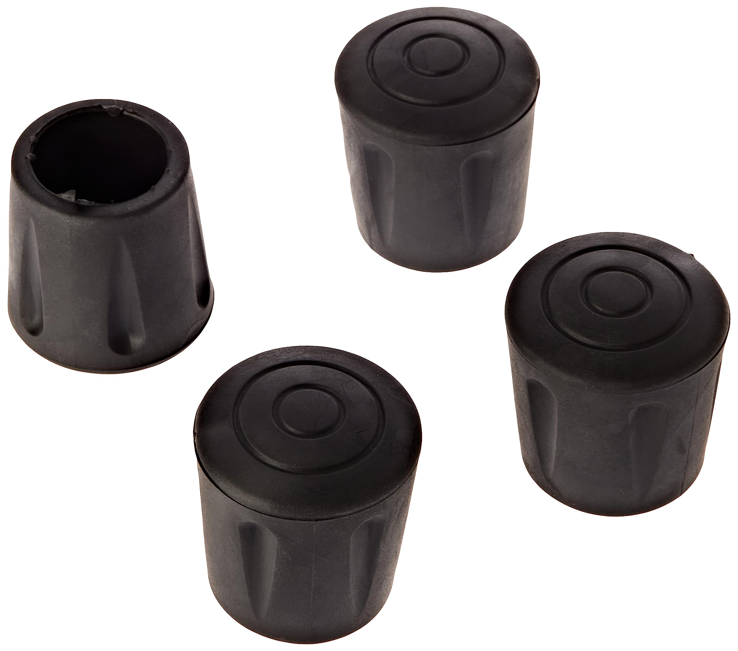 cyclingcolors 4x Chair Leg Cap Cover Rubber Feet Floor Protector Pad Furniture Table Black (22 mm) — image 1