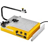Hot Wire Foam Cutter, Cutting Tool Worktable with Elevated Extension Rail | Fits taller thicker materials, 6 heat settings up to 660&deg;F, Hot Wire Cutting tool for EVA Sponge KT board Polystyrene