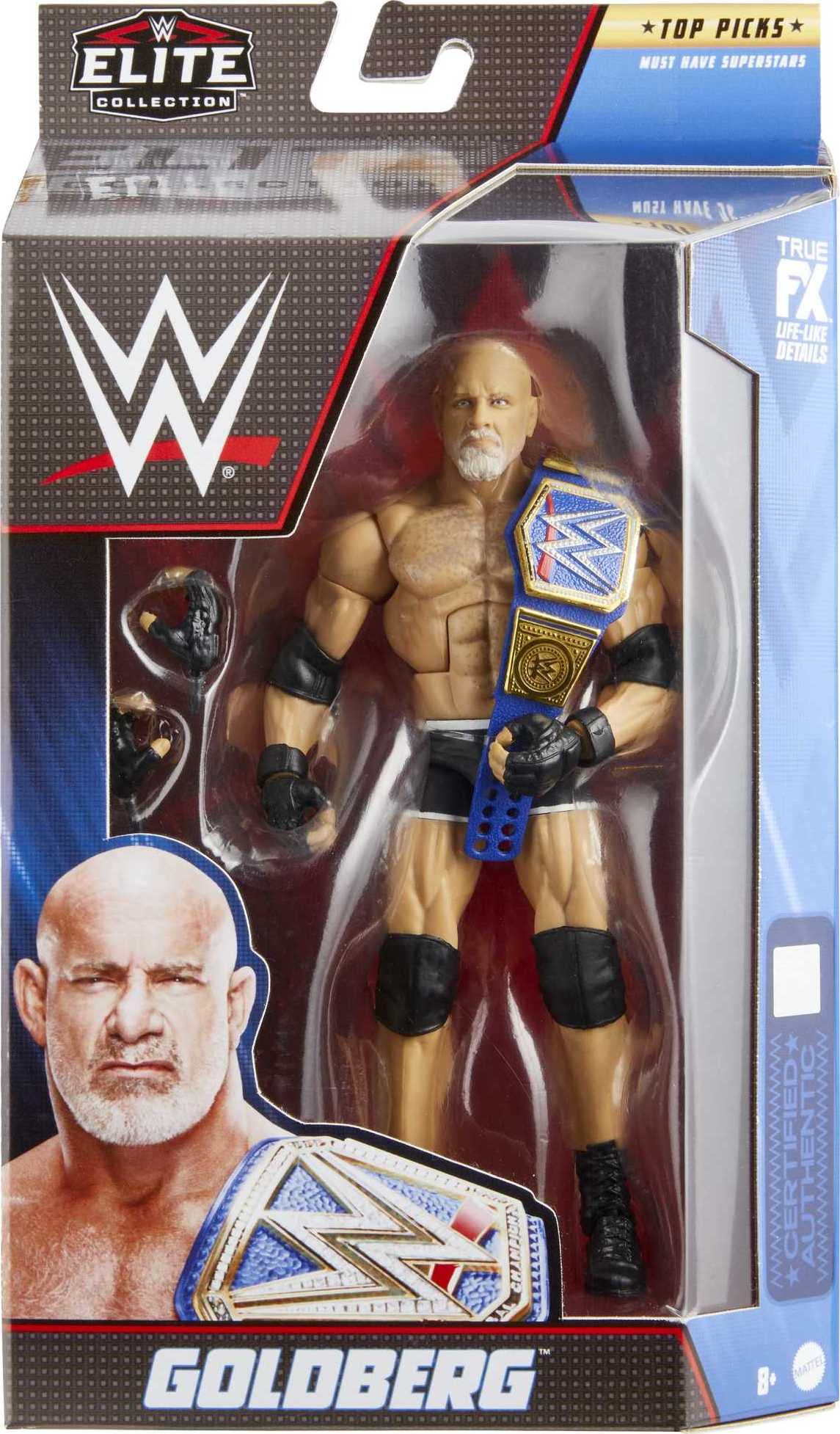 WWE Goldberg Elite Collection Wrestler HOF Champion Figure Mattel