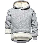 HOOD CREW Boy’s Fleece Pullover Hoodie Long Sleeve Warm Hooded Sweatshirt with Pocket for Kids