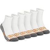 Timberland PRO Men's Sorbtek Moisture Control Quarter Socks (6 Pairs)