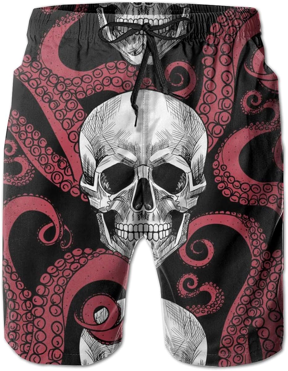 mens skull bathing suits