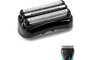 JIANCENGYU 21B Replacement Head Compatible with Braun Series 3, 21B Wet and Dry Replacement Foil and Cutter for Braun Electric Shaver S3, 300s, 310s, 3010s, 3040s, 5409, 340s-4