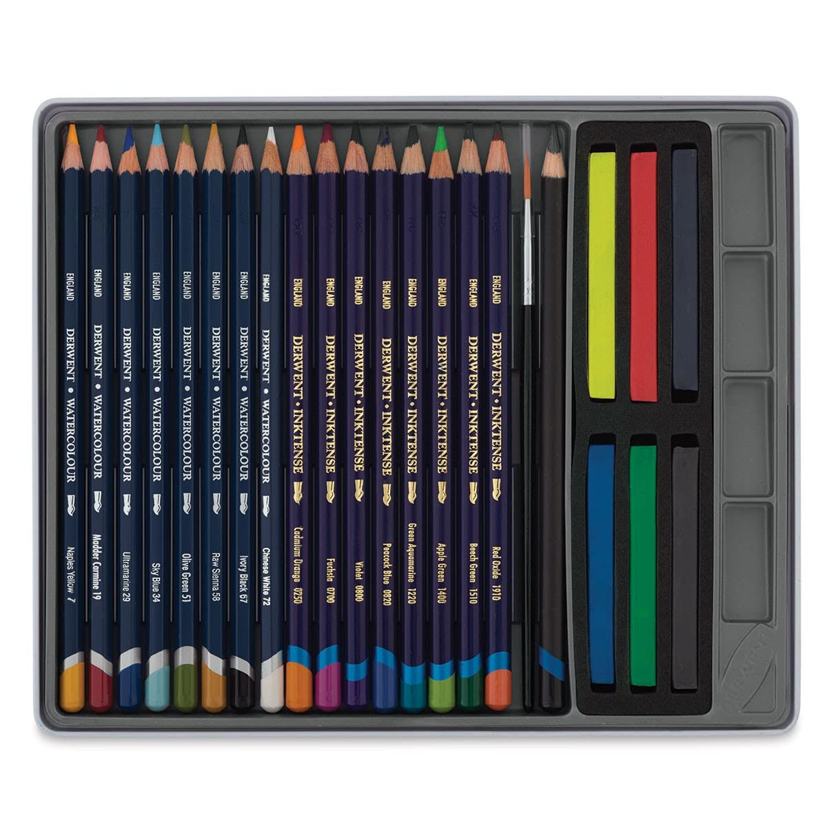 Derwent Watercolor Collection, Metal Box of 24