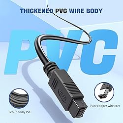 LBSC 9 pin to 6 pin High Speed Firewire Cable iLink