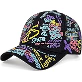 YY GEWETAO Graffiti Baseball Cap, Unisex Baseball Cap Adjustable Cotton Graffiti Doodle Sport Caps for Men Women