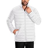 URMOSS Men's Puffer Jacket Lightweight Warm Winter Jackets for Men Windproof Insulated Puffy Coat with 3 Pockets