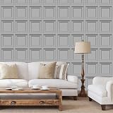 Trafagala 3D Wood Panel Embossed Wallpaper Taupe Textured Feature Wall view 6