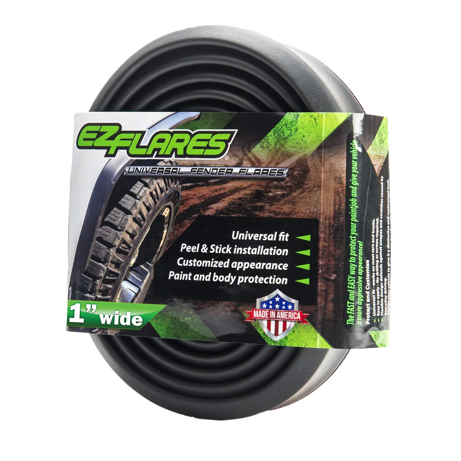 EZ Flares The Original Universal Flexible Foam Rubber 1Inch Fender