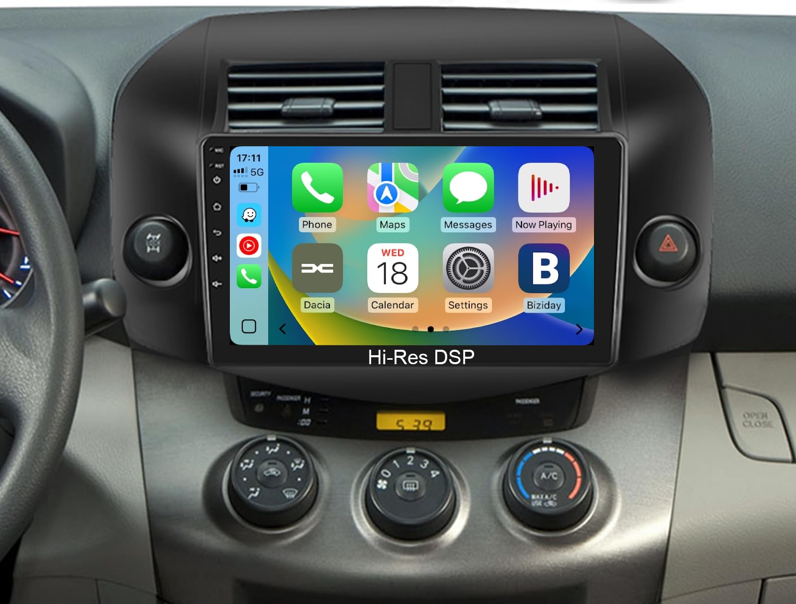 Photo 1 of ?DSP 46EQ Hi-Res?8Core 6G 128G Car Stereo for Toyota RAV4 2007-2012 Radio with 10.1inch 1280X720P IPS Touch Screen Wireless Carplay Android Auto 5.0Bluetooth FM/RDS GPS WiFi SWC AHD Backup Camera+MIC