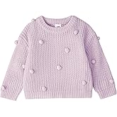 FOCICI Baby Girl Clothes Cute Knit Sweater Warm Crewneck Long Sleeve Tops Pullover Sweatshirt Fall Winter Outfits 3-24 Months