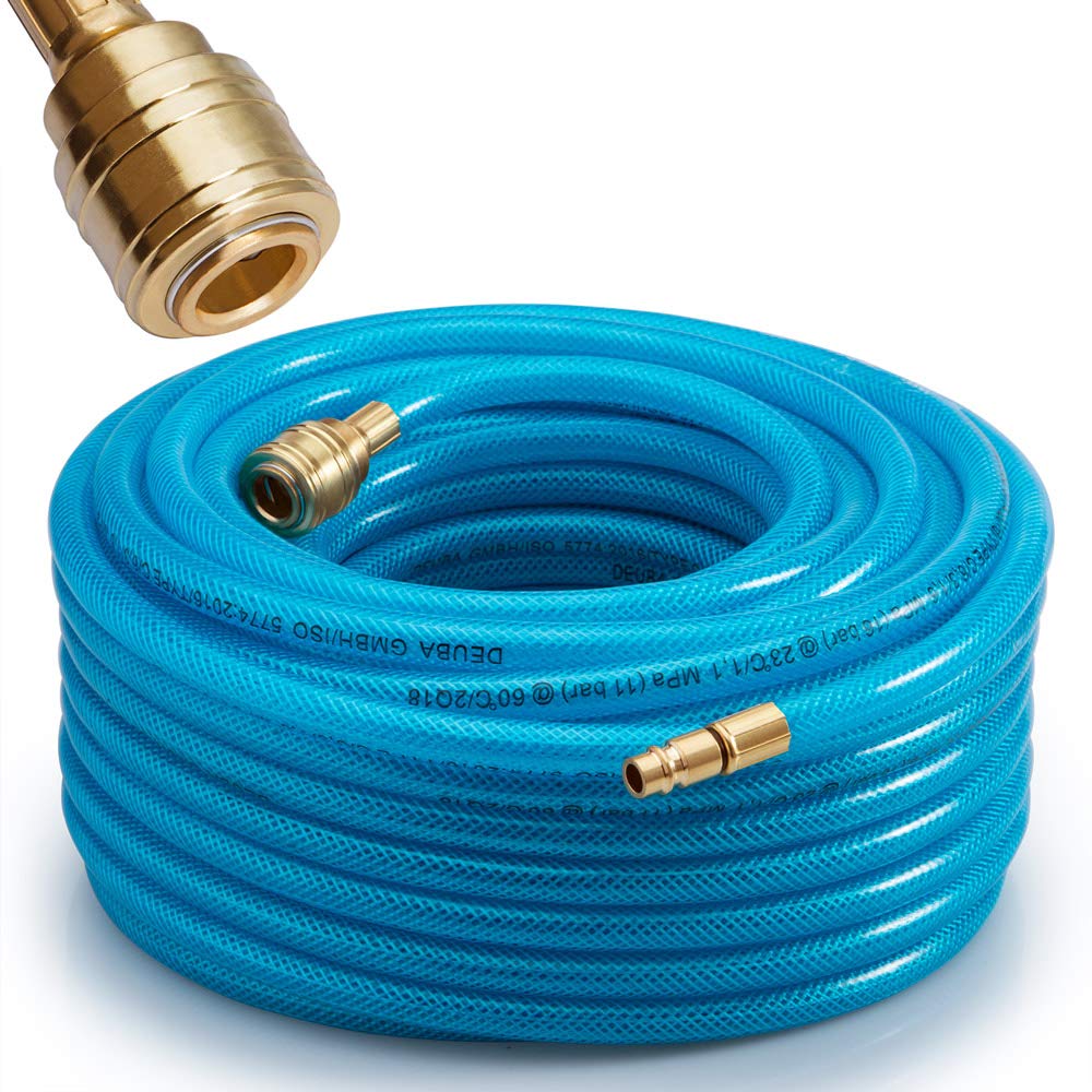 Deuba Compressed Air Hose Pneumatic 30 m 15 bar Pressure Quick Action