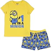 INTIMO Despicable Me Girls' Movie Minions 1 In A Minion Sleep Pajama Set Shorts
