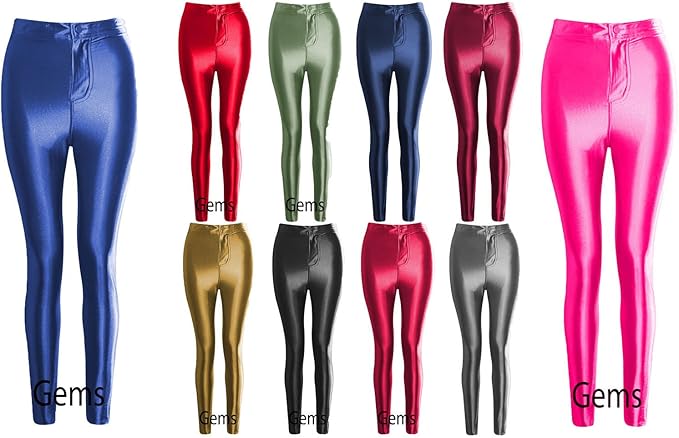 high waisted disco pants with button