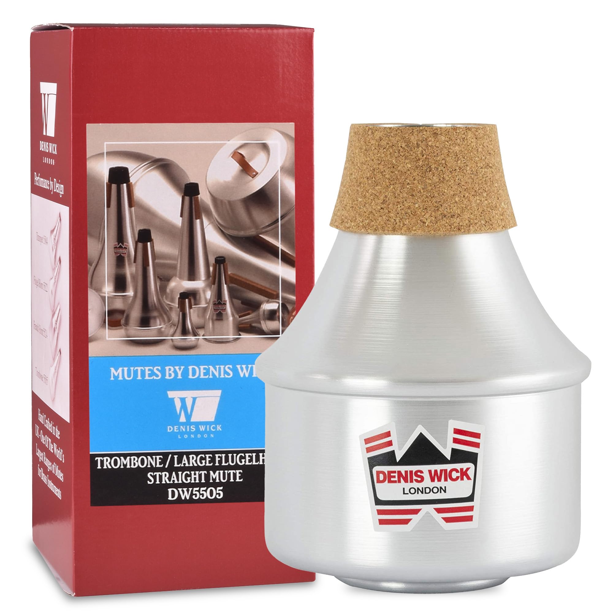 Denis Wick 5506 Extending Tube, Harmon Mute for Bb Cornet or Trumpet, Aluminium — image 1