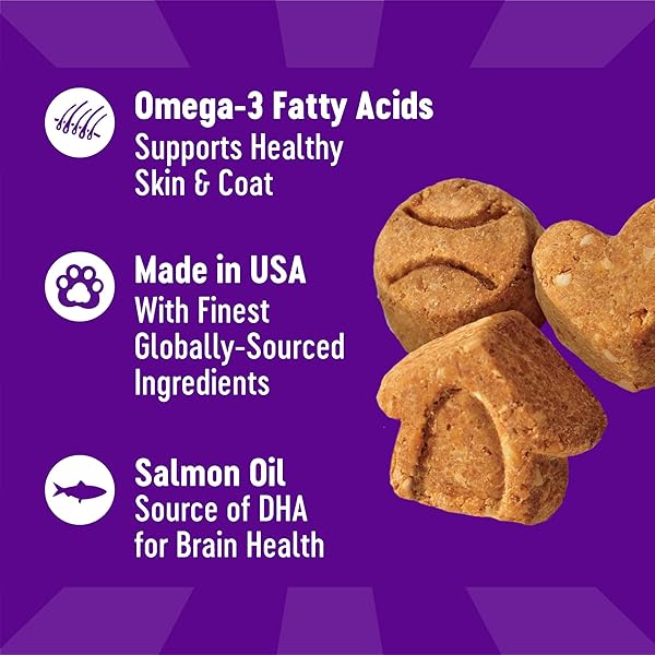 WELLNESS CRUNCHY PUPPY BITES DOG TRAINING TREATS, NATURAL, GRAIN FREE, CHICKEN AND CARROT RECIPE, 6 OZ BAG