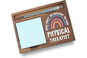 PARIVECA Physical Therapist Gifts Sticky Note Holder, Thank You Gift for PT, Rehab Therapy Staff, or Clinic Team, Physical Therapy Month, Graduation or Holiday Recognition Office Desk Decor PB036