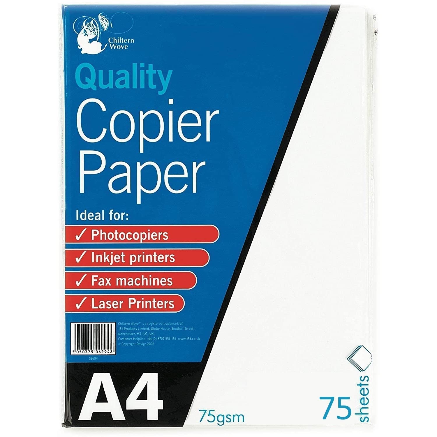 A4 Copier Paper 75 Sheets 75Gsm Photocopy, Laser & Inkjet Printer