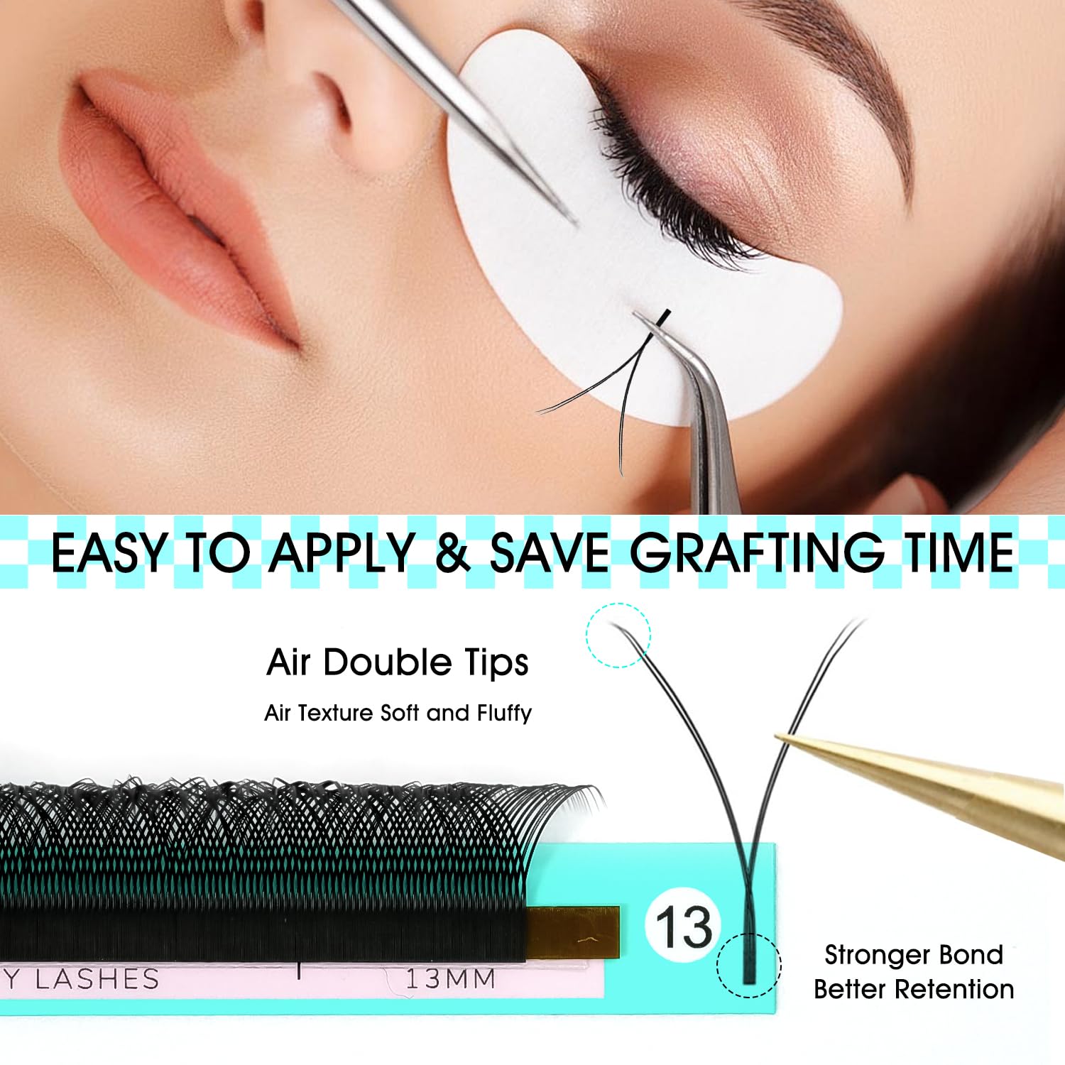 VAVALASH Y Lash Extensions C Curl 0.07mm 10mm Tray