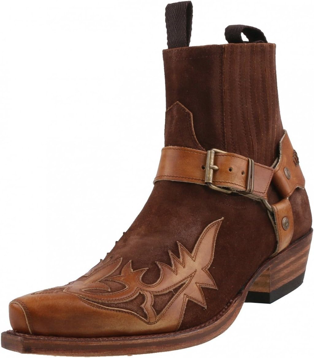 Sendra 12179 Brown Cowboy Ankle Boots