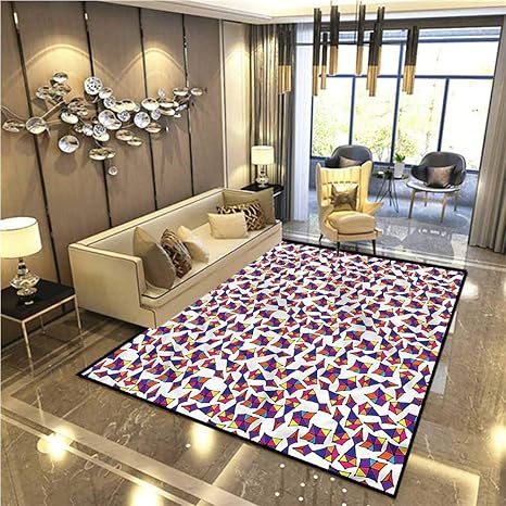colorful playroom rug
