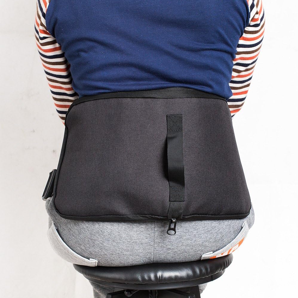Support belt for better back whole day Lower Back Support Belt -Posture Correcting Harness & Relieve Sciatica, Keeps Back Straight While Seated, Suitable in Office or At Home or Outdoors（Black）: Home Improvement