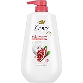 Dove Body Wash with Pump Rejuvenate Pomegranate & Hibiscus for 24hr Lotion-Soft Skin Moisturizing Skin Cleanser with No Sulfates No Parabens 30.6 Oz