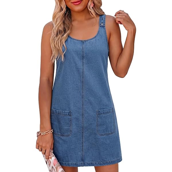 NIC+ZOE Women's Denim Dress, Dark Wash, Small Petite Clothing, Shoes & Accessories