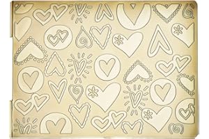 DDOUJOY Heart Background Plastic Embossing Folders for Card Making Scrapbooking and Other Paper Crafts 3010935